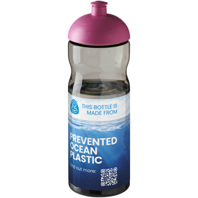 H2O Active® Eco Base 650 ml Sportflasche mit Stülpdeckel - kohle - Logo 1