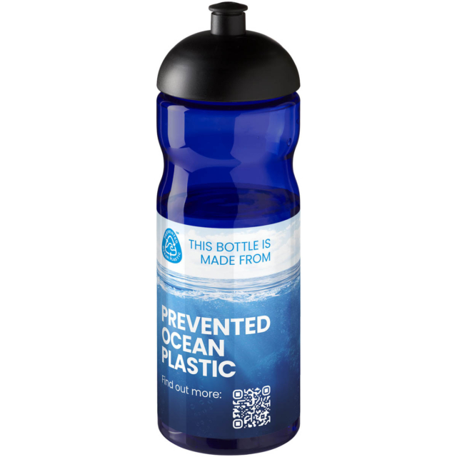 H2O Active® Eco Base 650 ml Sportflasche mit Stülpdeckel - blau - Logo 1