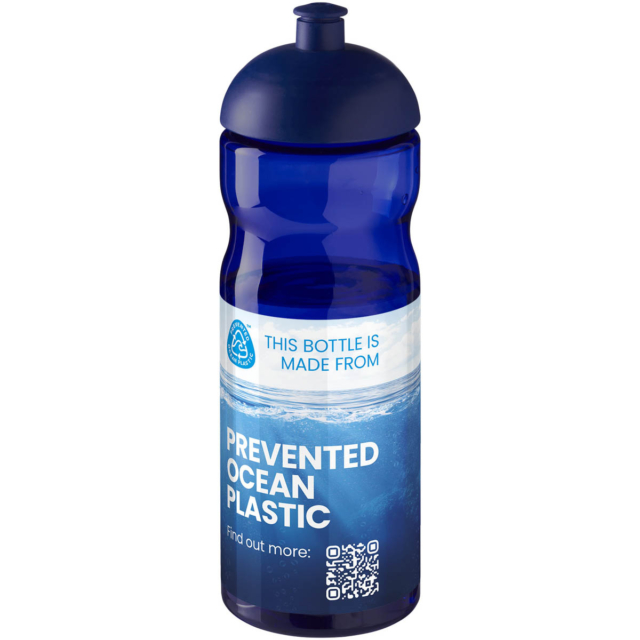 H2O Active® Eco Base 650 ml Sportflasche mit Stülpdeckel - blau - Logo 1