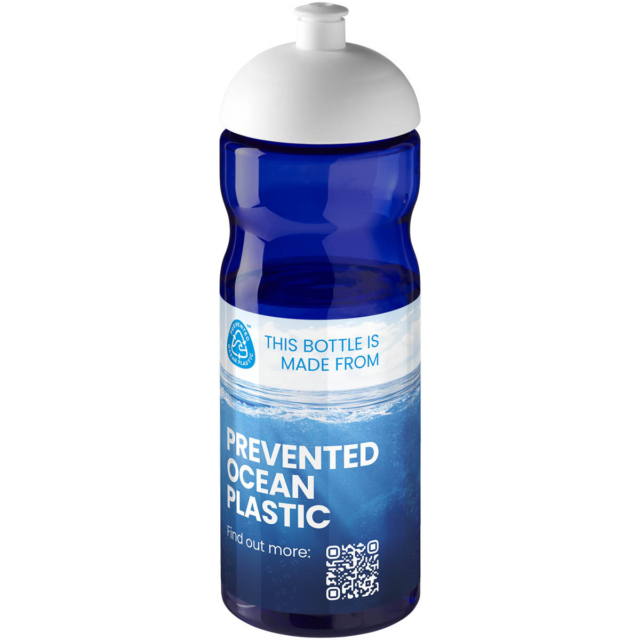 H2O Active® Eco Base 650 ml Sportflasche mit Stülpdeckel - blau - Logo 1