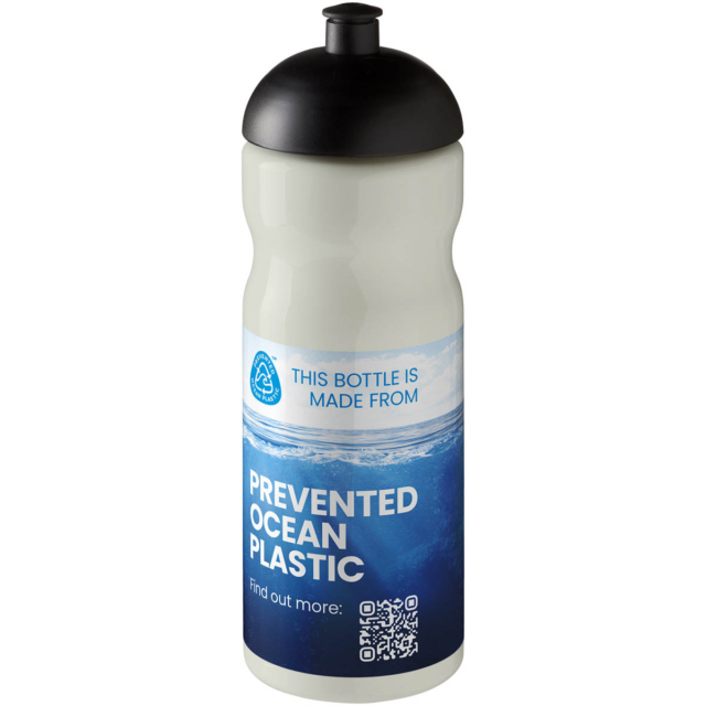 H2O Active® Eco Base 650 ml Sportflasche mit Stülpdeckel - elfenbeinweiß - Logo 1