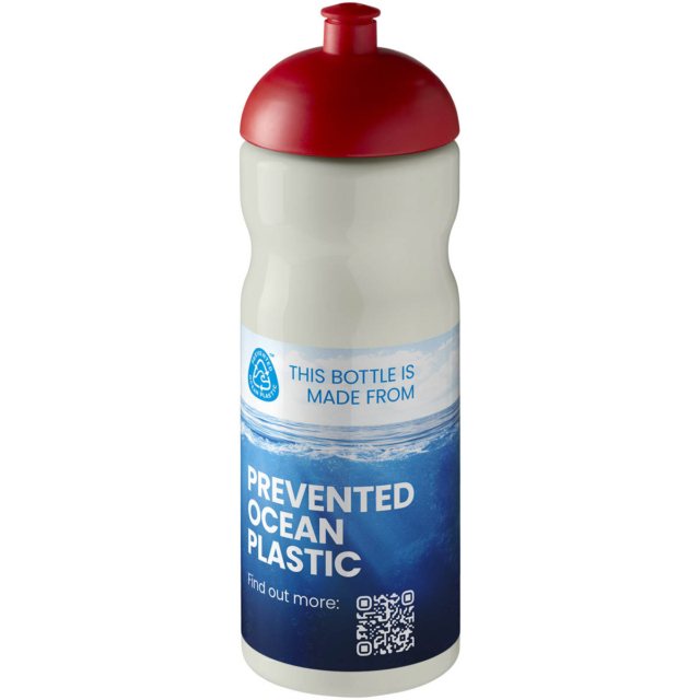 H2O Active® Eco Base 650 ml Sportflasche mit Stülpdeckel - elfenbeinweiß - Logo 1