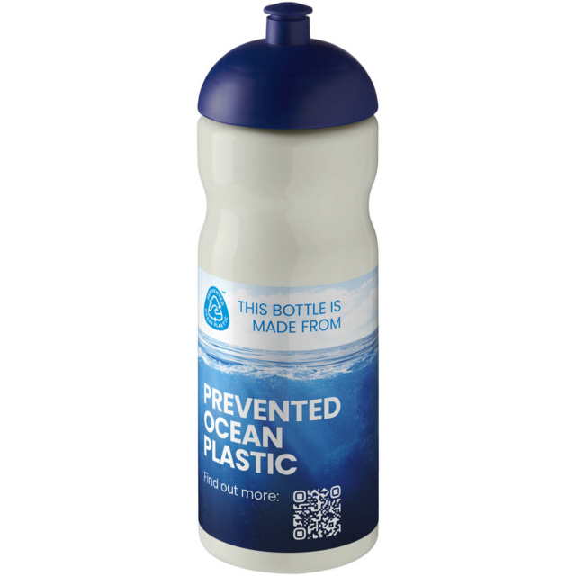 H2O Active® Eco Base 650 ml Sportflasche mit Stülpdeckel - elfenbeinweiß - Logo 1