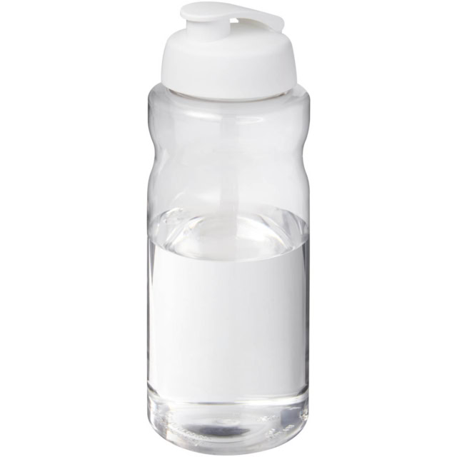 H2O Active® Big Base 1L Sportflasche mit Klappdeckel - weiss - Hauptfoto