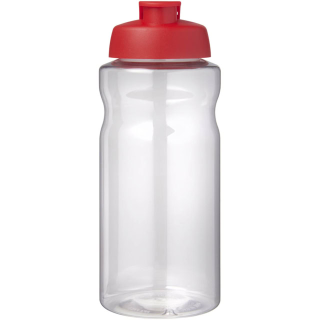 H2O Active® Big Base 1L Sportflasche mit Klappdeckel - rot - Vorderseite