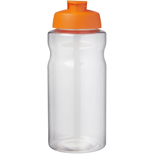 H2O Active® Big Base 1L Sportflasche mit Klappdeckel - orange - Vorderseite