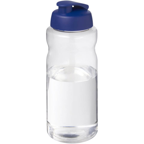 H2O Active® Big Base 1L Sportflasche mit Klappdeckel - blau - Hauptfoto