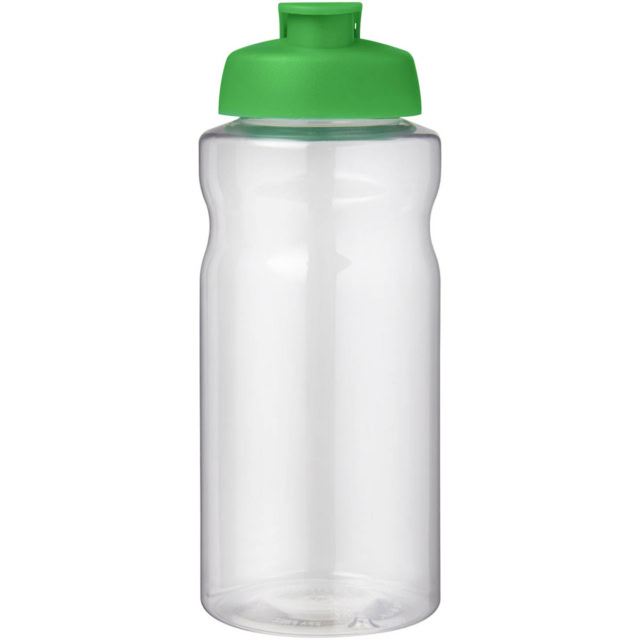 H2O Active® Big Base 1L Sportflasche mit Klappdeckel - grün - Vorderseite