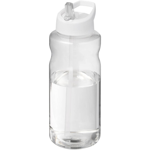 H2O Active® Big Base 1L Sportflasche mit Ausgussdeckel - weiss - Hauptfoto