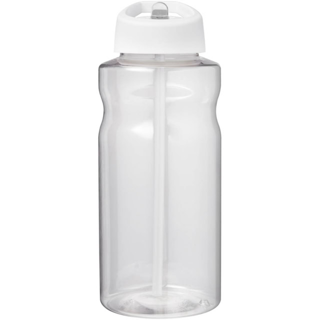 H2O Active® Big Base 1L Sportflasche mit Ausgussdeckel - weiss - Vorderseite