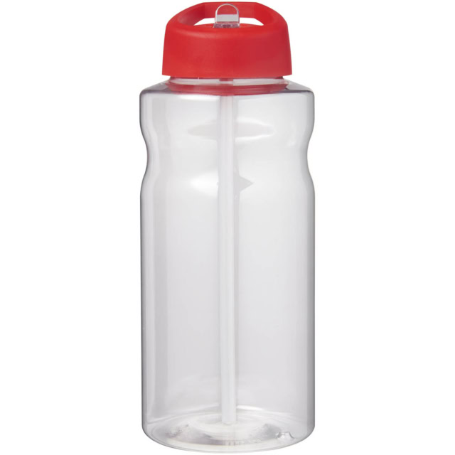 H2O Active® Big Base 1L Sportflasche mit Ausgussdeckel - rot - Vorderseite