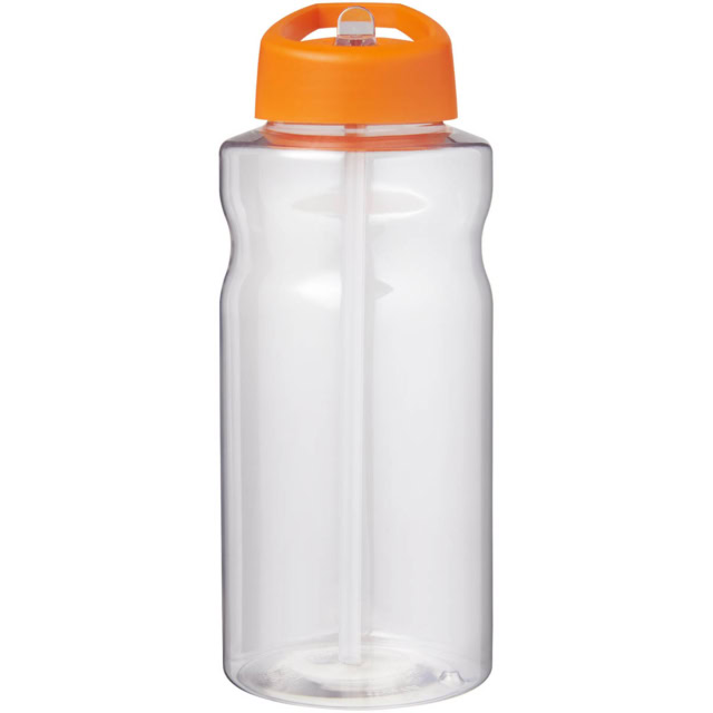 H2O Active® Big Base 1L Sportflasche mit Ausgussdeckel - orange - Vorderseite