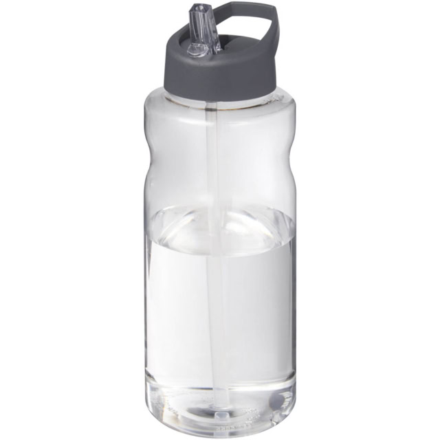 H2O Active® Big Base 1L Sportflasche mit Ausgussdeckel - grau - Hauptfoto