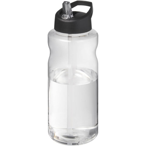 H2O Active® Big Base 1L Sportflasche mit Ausgussdeckel - schwarz - Hauptfoto