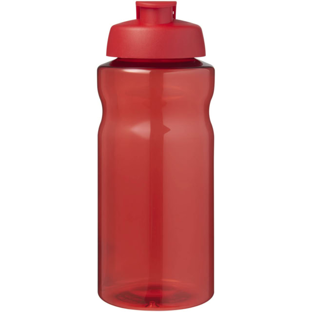 H2O Active® Eco Big Base 1L Sportflasche mit Klappdeckel - rot - Vorderseite