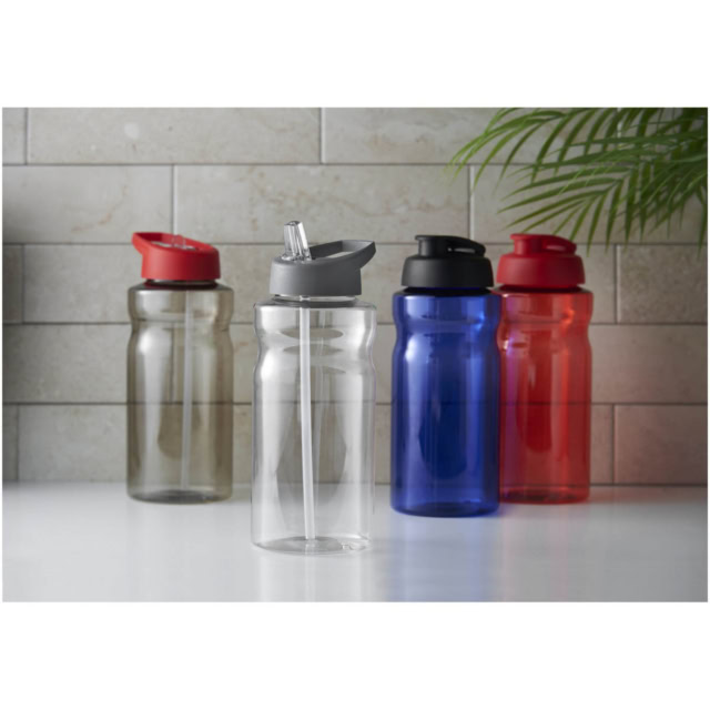 H2O Active® Eco Big Base 1L Sportflasche mit Klappdeckel - rot - Stimmung 1