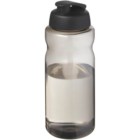 H2O Active® Eco Big Base 1L Sportflasche mit Klappdeckel - kohle - Hauptfoto