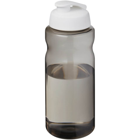 H2O Active® Eco Big Base 1L Sportflasche mit Klappdeckel - kohle - Hauptfoto