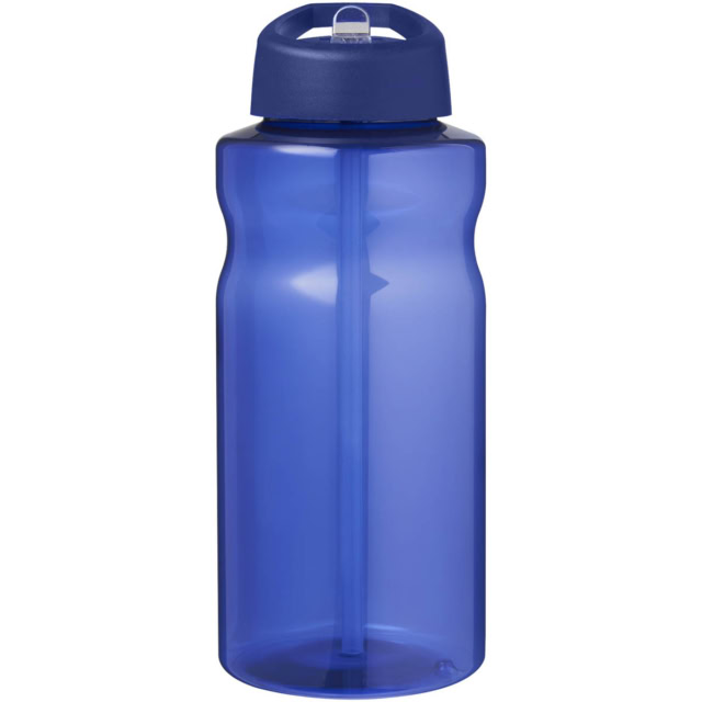 H2O Active® Eco Big Base 1L Sportflasche mit Ausgussdeckel - blau - Vorderseite