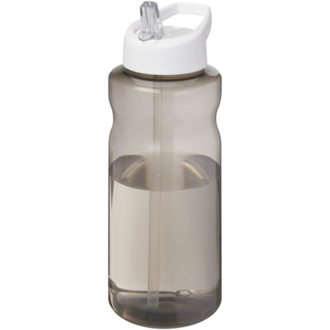 H2O Active® Eco Big Base 1L Sportflasche mit Ausgussdeckel - kohle - Hauptfoto