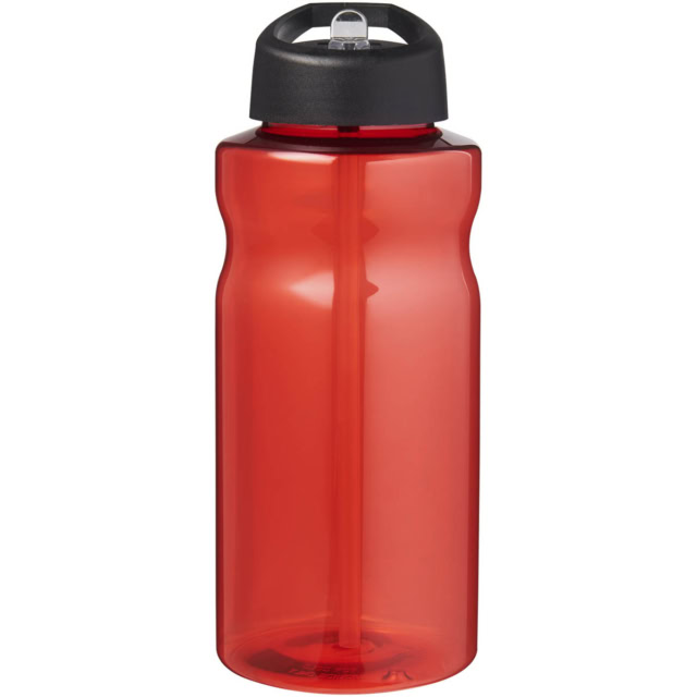 H2O Active® Eco Big Base 1L Sportflasche mit Ausgussdeckel - rot - Vorderseite