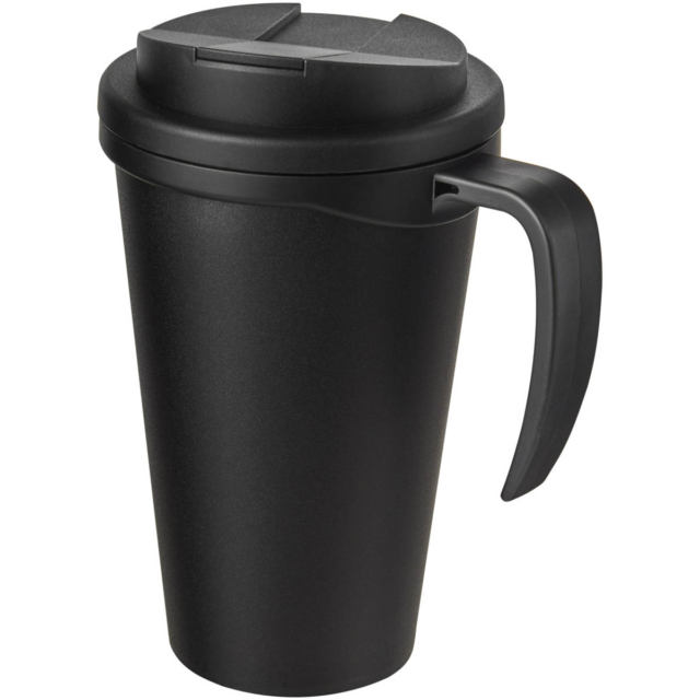 Americano® Grande 350 ml Isolierbecher mit auslaufsicherem Schraubverschluss - schwarz glänzend - Hauptfoto