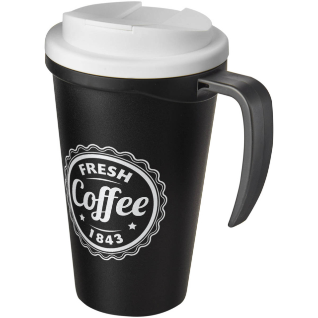 Americano® Grande 350 ml Isolierbecher mit auslaufsicherem Schraubverschluss - schwarz - Logo 1