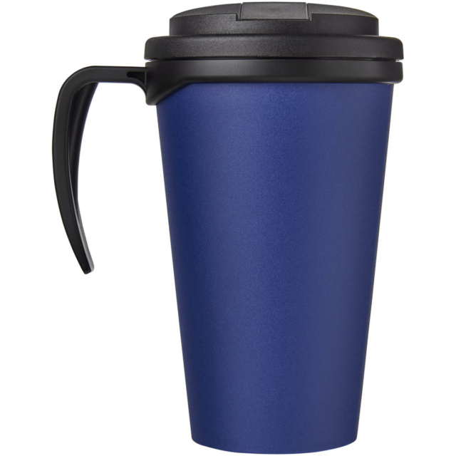 Americano® Grande 350 ml Isolierbecher mit auslaufsicherem Schraubverschluss - blau - Rückseite