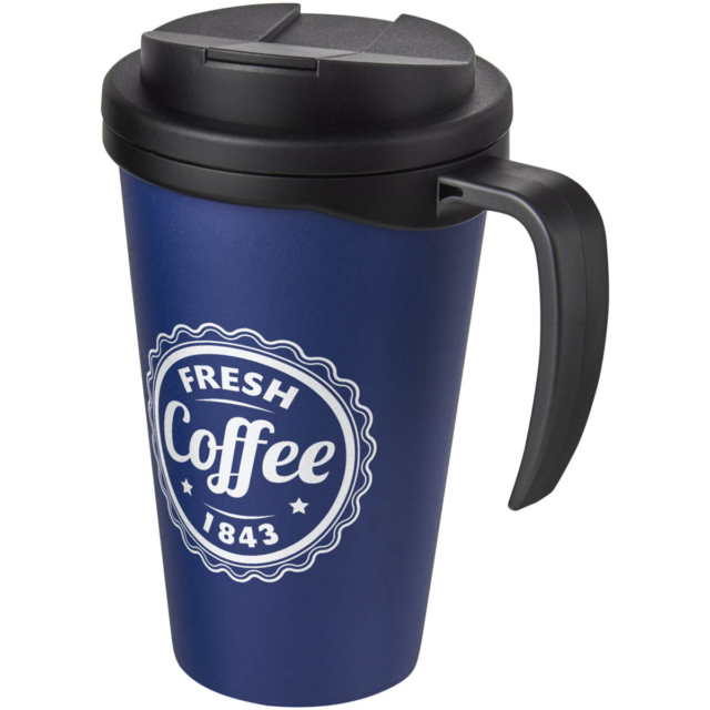 Americano® Grande 350 ml Isolierbecher mit auslaufsicherem Schraubverschluss - blau - Logo 1