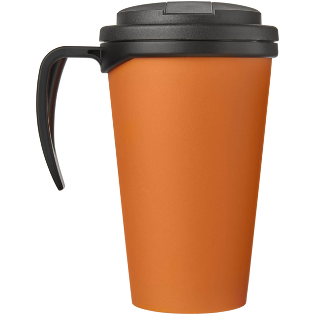 Americano® Grande 350 ml Isolierbecher mit auslaufsicherem Schraubverschluss - orange - Rückseite