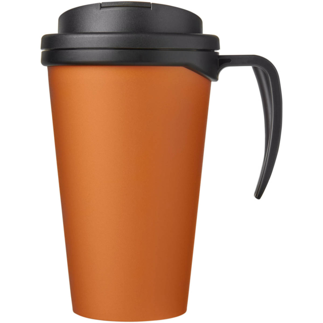 Americano® Grande 350 ml Isolierbecher mit auslaufsicherem Schraubverschluss - orange - Vorderseite