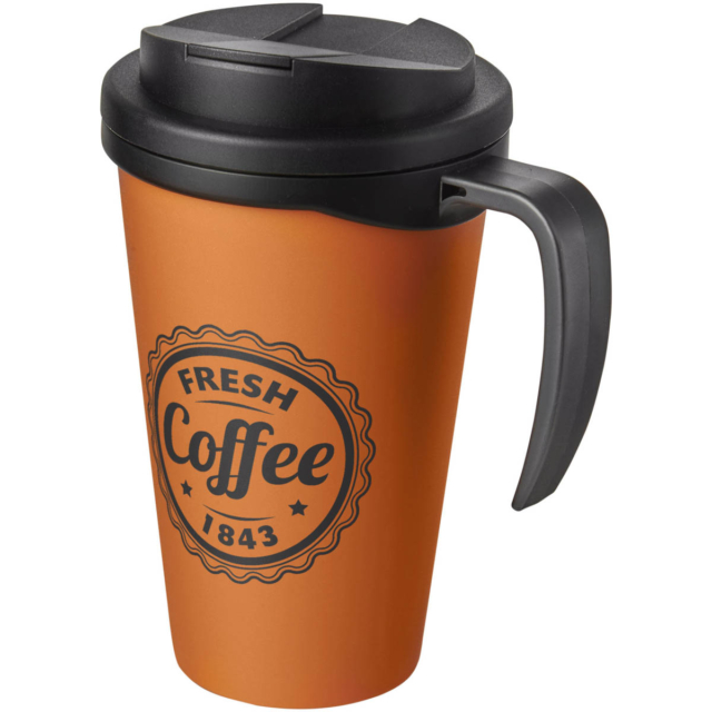 Americano® Grande 350 ml Isolierbecher mit auslaufsicherem Schraubverschluss - orange - Logo 1