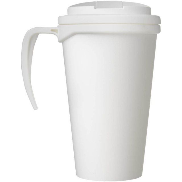 Americano® Grande 350 ml Isolierbecher mit auslaufsicherem Schraubverschluss - weiss - Rückseite