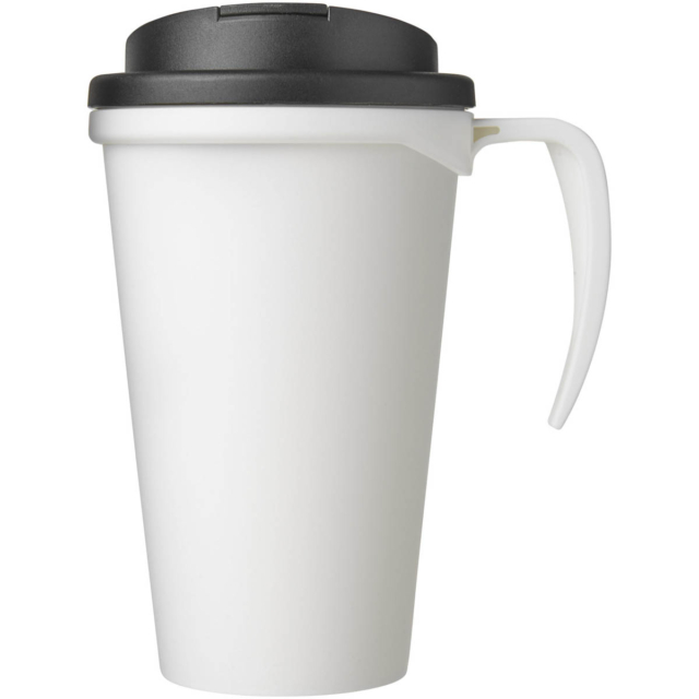 Americano® Grande 350 ml Isolierbecher mit auslaufsicherem Schraubverschluss - weiss - Vorderseite