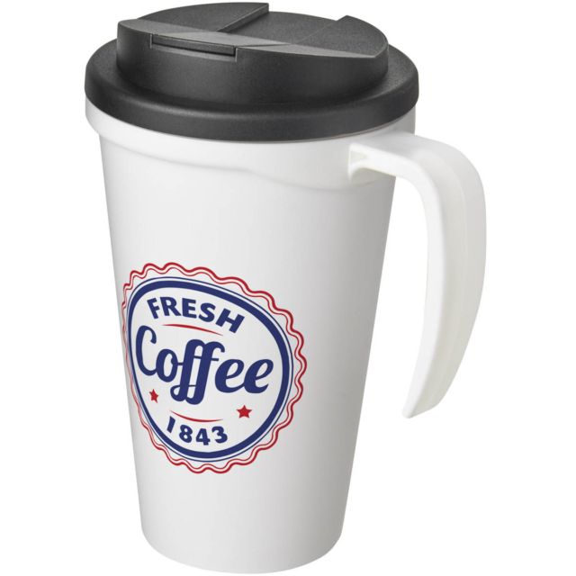 Americano® Grande 350 ml Isolierbecher mit auslaufsicherem Schraubverschluss - weiss - Logo 1