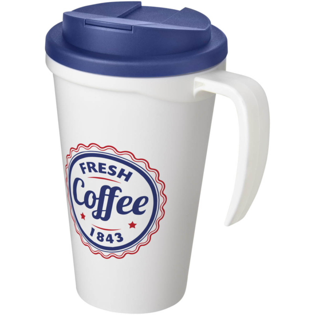 Americano® Grande 350 ml Isolierbecher mit auslaufsicherem Schraubverschluss - weiss - Logo 1