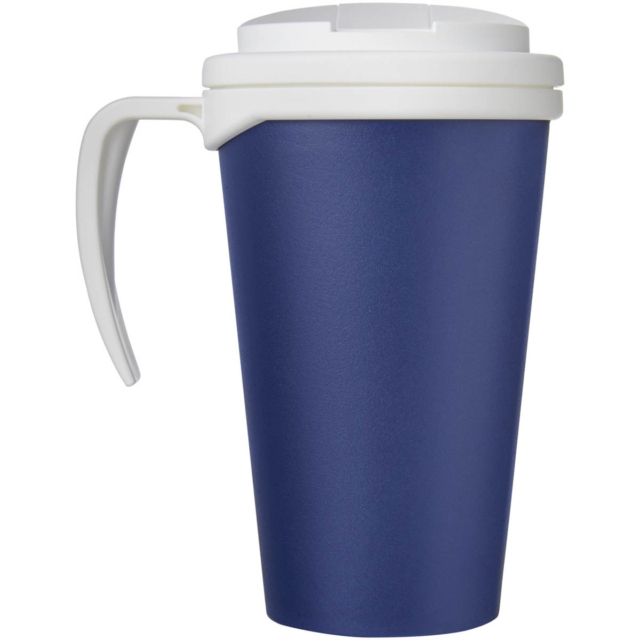 Americano® Grande 350 ml Isolierbecher mit auslaufsicherem Schraubverschluss - blau - Rückseite