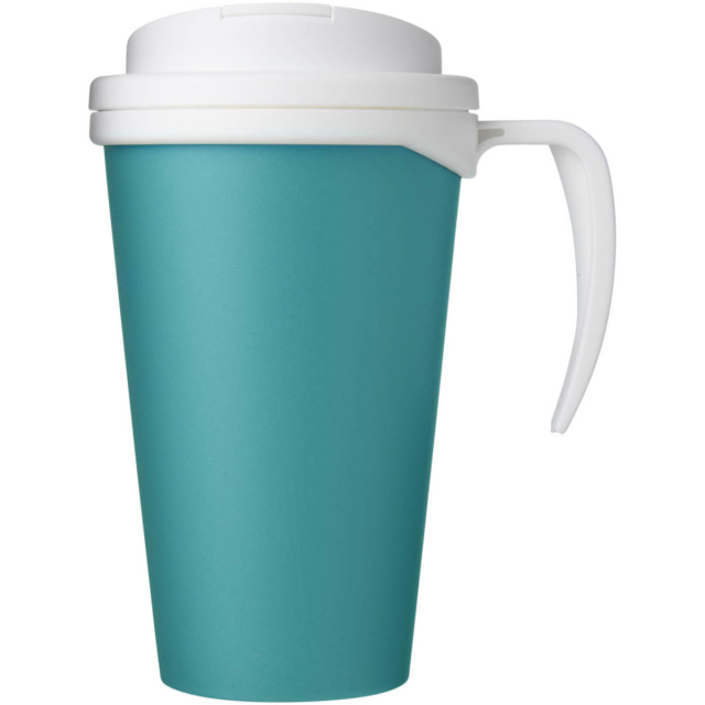 Americano® Grande 350 ml Isolierbecher mit auslaufsicherem Schraubverschluss - aquablau - Vorderseite