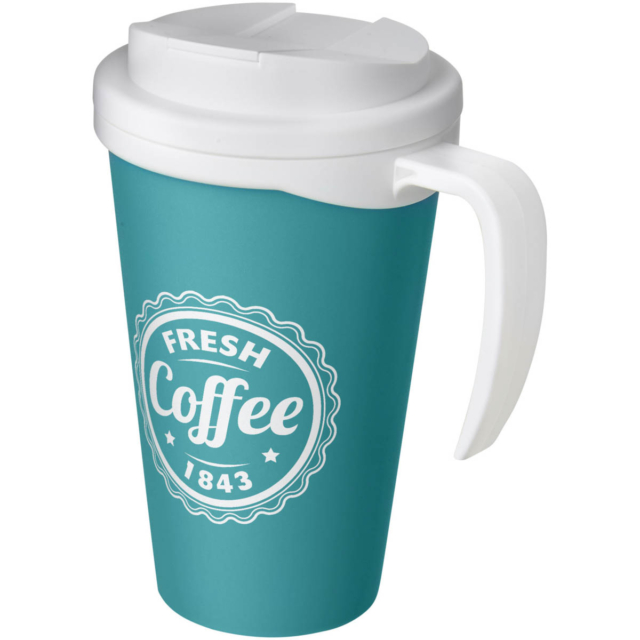 Americano® Grande 350 ml Isolierbecher mit auslaufsicherem Schraubverschluss - aquablau - Logo 1