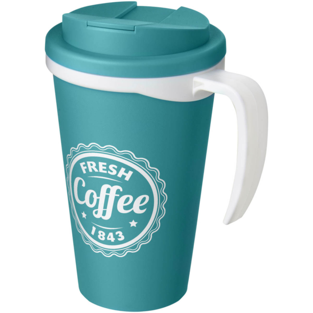 Americano® Grande 350 ml Isolierbecher mit auslaufsicherem Schraubverschluss - aquablau - Logo 1