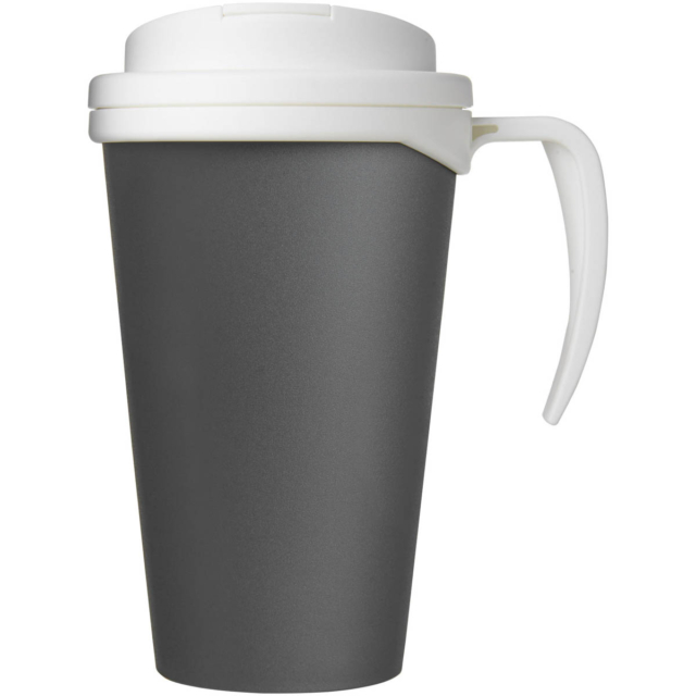 Americano® Grande 350 ml Isolierbecher mit auslaufsicherem Schraubverschluss - grau - Vorderseite