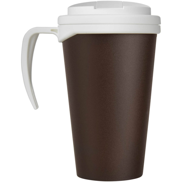 Americano® Grande 350 ml Isolierbecher mit auslaufsicherem Schraubverschluss - braun - Rückseite