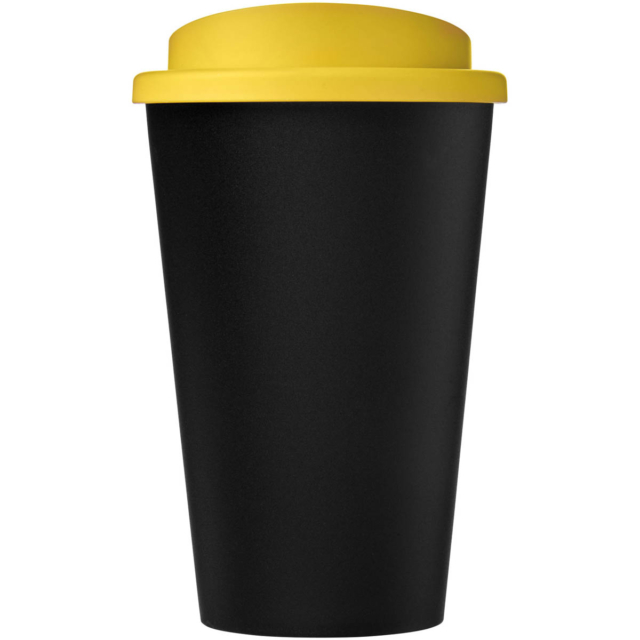 Americano® Eco 350 ml recycelter Becher - schwarz - Vorderseite