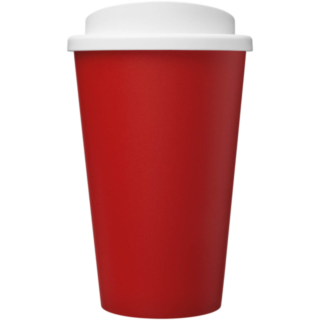 Americano® Eco 350 ml recycelter Becher - rot - Vorderseite