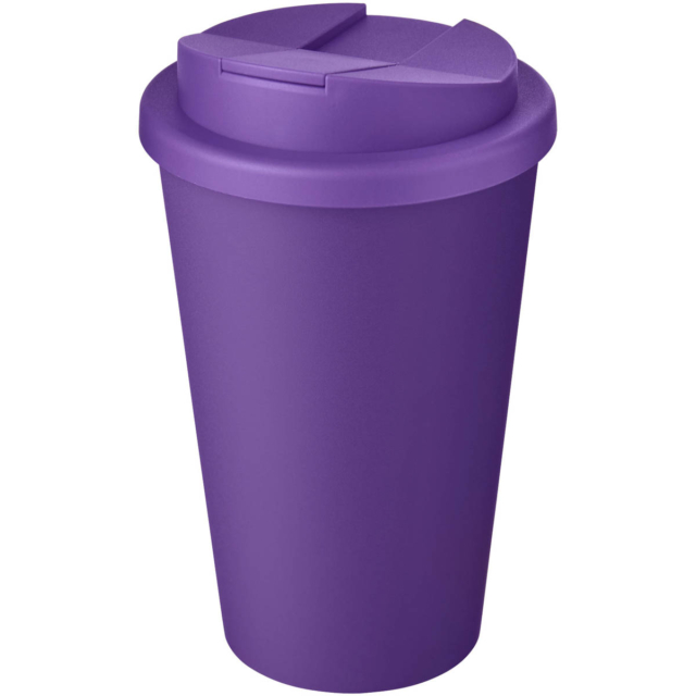 Americano® Eco 350 ml recycelter Becher mit auslaufsicherem Deckel - lila - Hauptfoto