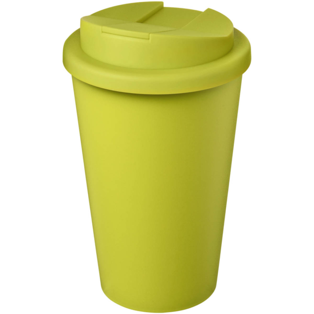 Americano® Eco 350 ml recycelter Becher mit auslaufsicherem Deckel - limone - Hauptfoto