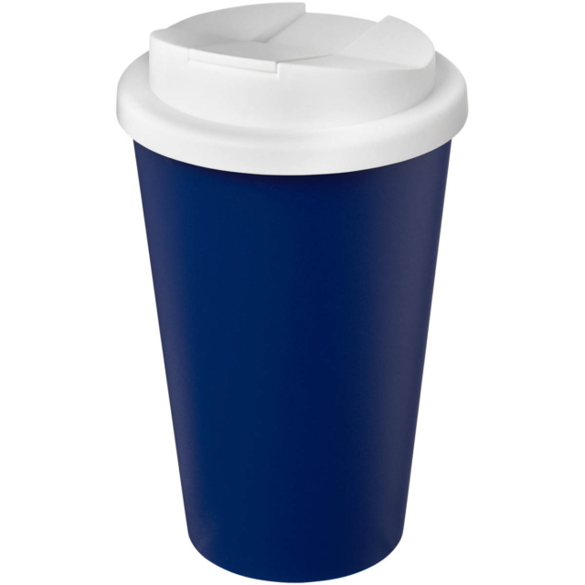 Americano® Eco 350 ml recycelter Becher mit auslaufsicherem Deckel - blau - Hauptfoto