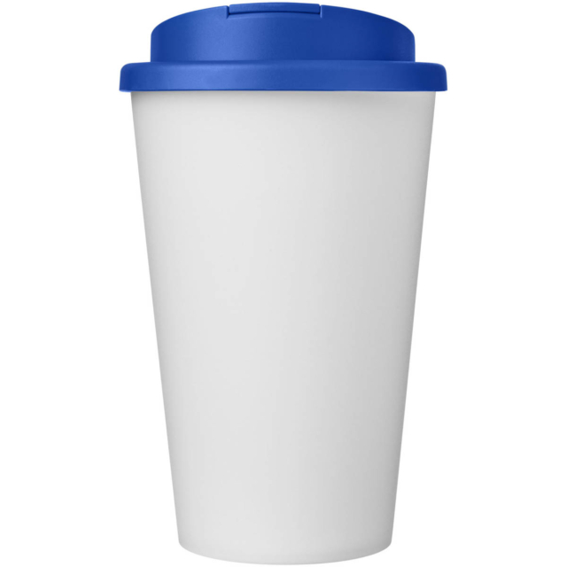 Americano® Eco 350 ml recycelter Becher mit auslaufsicherem Deckel - mittelblau - Vorderseite