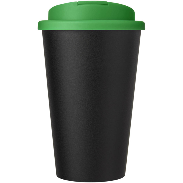 Americano® Eco 350 ml recycelter Becher mit auslaufsicherem Deckel - grün - Vorderseite