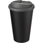 Americano® Eco 350 ml recycelter Becher mit auslaufsicherem Deckel - grau - Hauptfoto